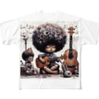 atu-daruma77のウクレレを奏でる天才 All-Over Print T-Shirt