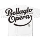 競馬おしゃれグッズ製作所のベラジオオペラ（タイポグラフィBLACK） All-Over Print T-Shirt