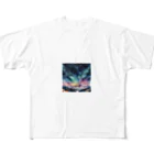 オーロラの里の星空の魔法 All-Over Print T-Shirt