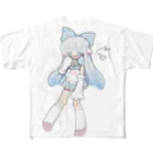 安楽死センターのsayori-小羊 フルグラフィックTシャツ