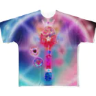 ラックス パックスのエチゾラムーンステッキ All-Over Print T-Shirt