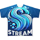 ねこにんじゃショップのStream All-Over Print T-Shirt