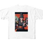 kimono_musume  AI artのscene12 All-Over Print T-Shirt