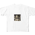 ZAK=ZAK@の歪んだ部屋に立つ男 All-Over Print T-Shirt