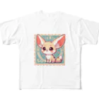 ゆうちゃんNFTいいねの耳長が可愛いフェネックちゃん All-Over Print T-Shirt