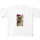 Yukaの絵と実家の犬🐕のチワワの小夏ちゃん フルグラフィックTシャツ