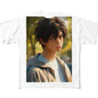 にこにこイケメンファクトリーの君島 遼 （きみしま りょう：kimisima ryou）『リョウのスター・ストライク・コレクション』 All-Over Print T-Shirt