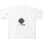 おもちショップの雪のドット結晶 All-Over Print T-Shirt