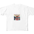 Pixel Art Goodsの厳島神社（pixel art） フルグラフィックTシャツ