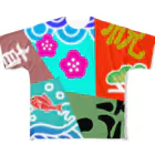 まちょちゃの大漁旗風派手かわ All-Over Print T-Shirt