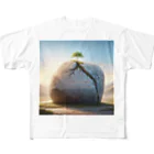 M Y (Yoshida Masaru)の「石の上にも三年」 フルグラフィックTシャツ
