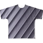 すちゃもんがの3Dななめストライプ All-Over Print T-Shirt