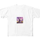 kaz_new9の未来のうさぎ戦士 All-Over Print T-Shirt