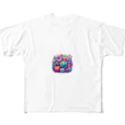 lil_tanikuのサキュレントパレット All-Over Print T-Shirt