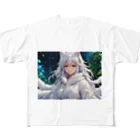 巫女スタぐらむのもふもふの巫女 フルグラフィックTシャツ