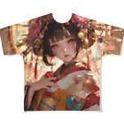 AQUAMETAVERSEの桜の庭園に咲く、黄金の姫君 Marsa 106 All-Over Print T-Shirt