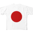 お絵かき屋さんの日本の国旗 フルグラフィックTシャツ