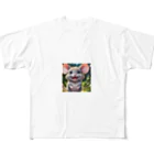 Fujimishokaiのこのチャーミングなネズミがあなたの心を癒します。 All-Over Print T-Shirt