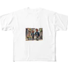 San☆Nikoの学校いくぞ　入学お祝い All-Over Print T-Shirt