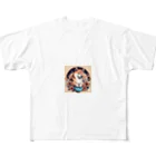 Huku5の全世界人気の柴犬 All-Over Print T-Shirt