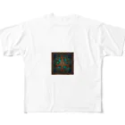 ganeshaのケルトの結び目工芸ステンドグラス All-Over Print T-Shirt