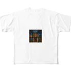 ganeshaの北米の湖のステンドグラス All-Over Print T-Shirt