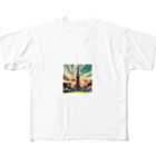 NeoPopGalleryのPOPARTTOKYOTOWER All-Over Print T-Shirt