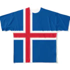 お絵かき屋さんのアイスランドの国旗 All-Over Print T-Shirt