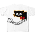 mihamaneko の美浜ねこ フルグラフィックTシャツ