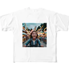 yuyuu_youtubeの笑顔の少女 フルグラフィックTシャツ