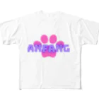 ANFANG のANFANG Dog stamp series  フルグラフィックTシャツ