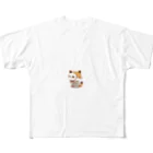 K'ramaの猫の仮面 フルグラフィックTシャツ