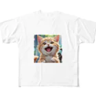 f-koroのかわいい笑顔がたまらない子猫 フルグラフィックTシャツ