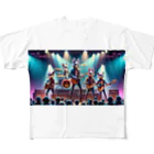 ANIMAL HEROES -musical band-のワイルドロックフェスタ - ダンシングアニマルズ All-Over Print T-Shirt