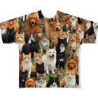 CHIKUSHOの犬と猫 All-Over Print T-Shirt