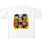 White Snake Crew 0827 公式ショップ【山口県岩国市】のホワイトスネイククルー0827 メンバー All-Over Print T-Shirt