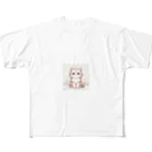 動物デザイングッズの可愛い猫ちゃん All-Over Print T-Shirt