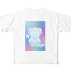 hiyori-art-のサブカルくまちゃん フルグラフィックTシャツ