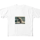 Melia-wizard-cの波に乗る喜びドルフィン All-Over Print T-Shirt