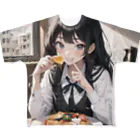 sgt-chikaraの朝食中の女子高生2 フルグラフィックTシャツ