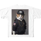 Be proudのヒップホップ猫 All-Over Print T-Shirt