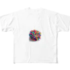 EijiPonの立体 フルグラフィックTシャツ