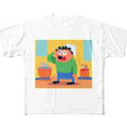 JINPACHIの前向きな男 All-Over Print T-Shirt