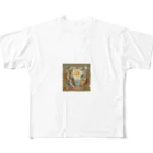 Qten369の絵画をモチーフ All-Over Print T-Shirt