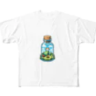 EseCAMPの瓶CAT All-Over Print T-Shirt