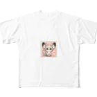 ゆうちゃんNFTいいねの耳長フェネックちゃん21 フルグラフィックTシャツ