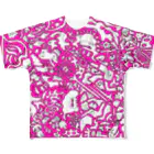 TAKIBENのベン画 PINK フルグラフィックTシャツ