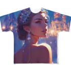 AQUAMETAVERSEの宵闇に輝くクリスタルの女王 Marsa 106 All-Over Print T-Shirt