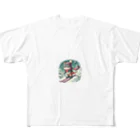 hyuga123のすべってます All-Over Print T-Shirt