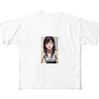 美少女学院の黒髪美少女　美鈴ちゃん２ All-Over Print T-Shirt